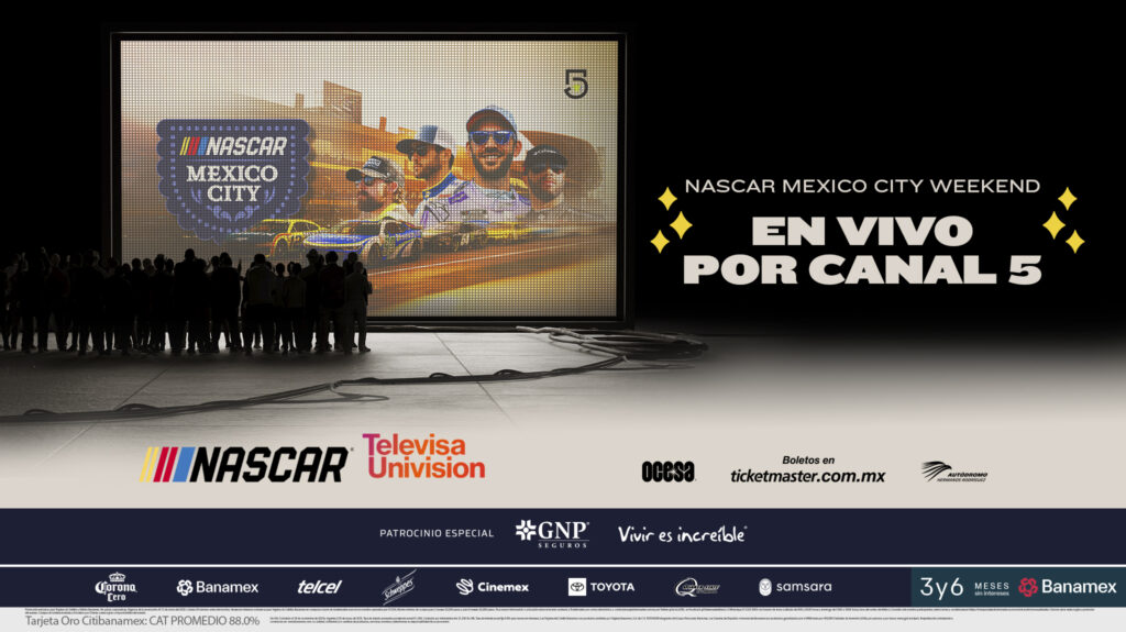 NASCAR y TelevisaUnivision anuncian derechos de transmisión con un acuerdo histórico
